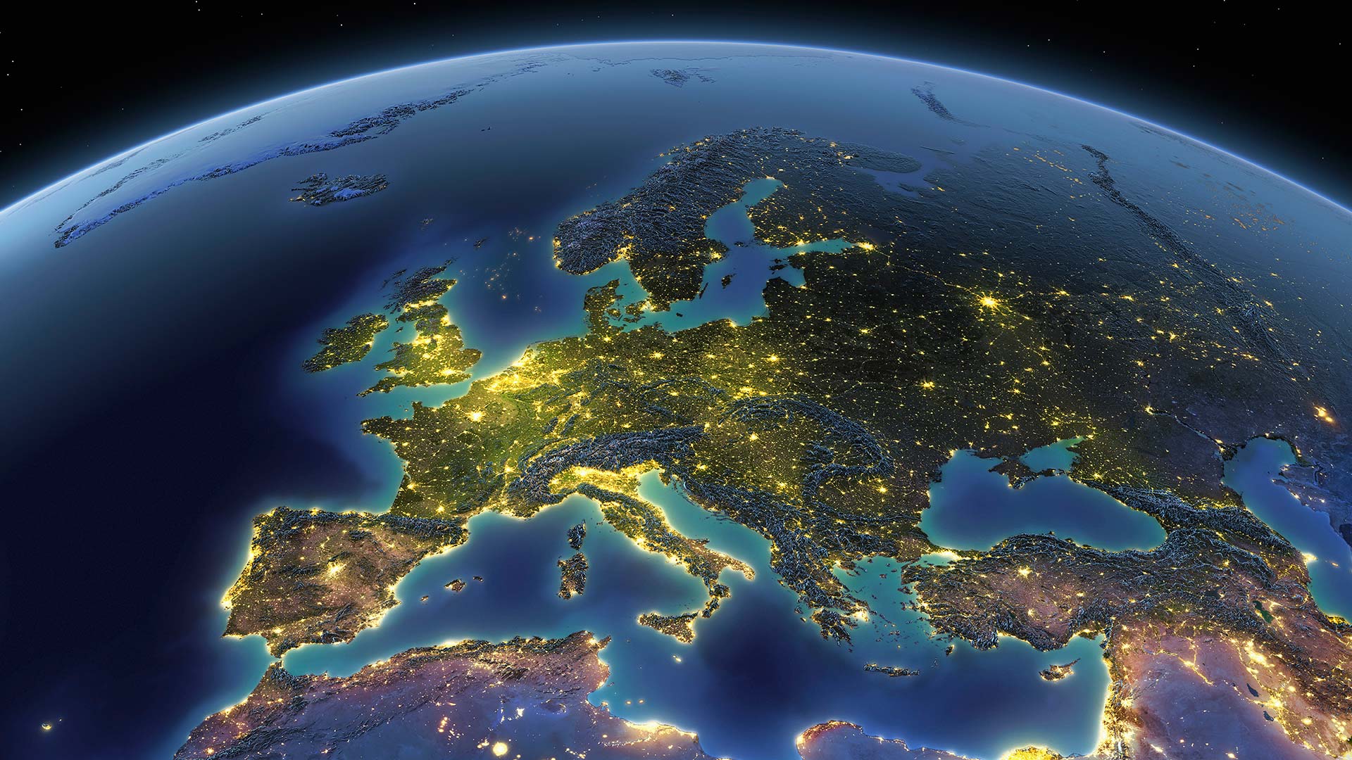 British Ecological Society image of Europe from Space