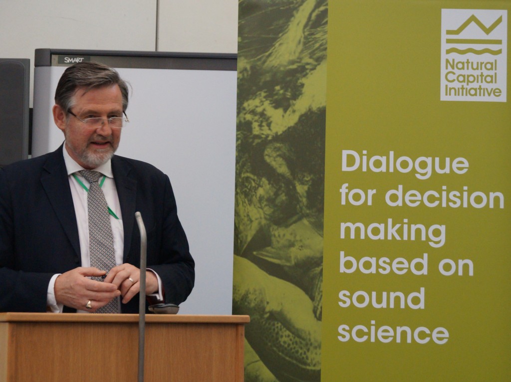 Barry Gardiner opens the "Valuing our Life Support Systems" summit report launch